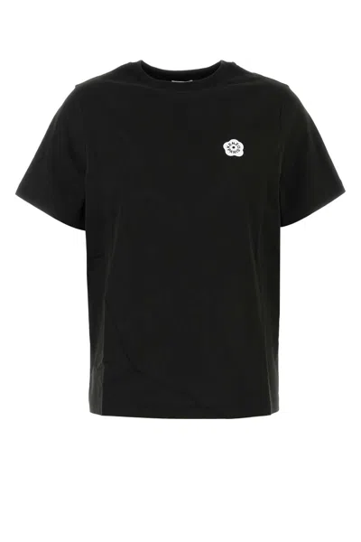 Kenzo Black Cotton T-shirts In Black