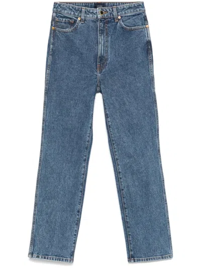 Khaite Abigail High-rise Straight Jeans In Blue