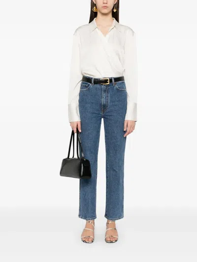 Khaite Abigail High-rise Straight Jeans In Blue