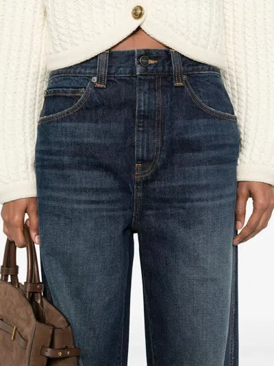 Khaite Bonnie Mid-rise Boyfriend Jeans In Blue