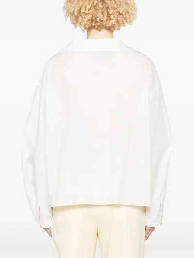 Khaite Pristine Wrap Top With Button Closure