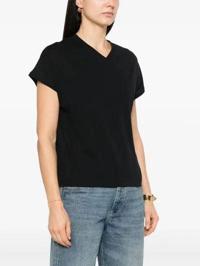 Khaite Devra Shirt With Black Pico In Black