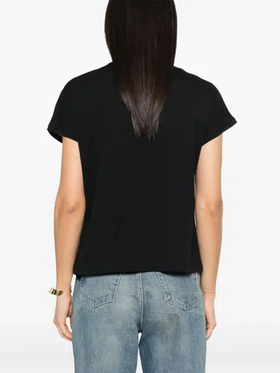 Khaite Devra Shirt With Black Pico In Black