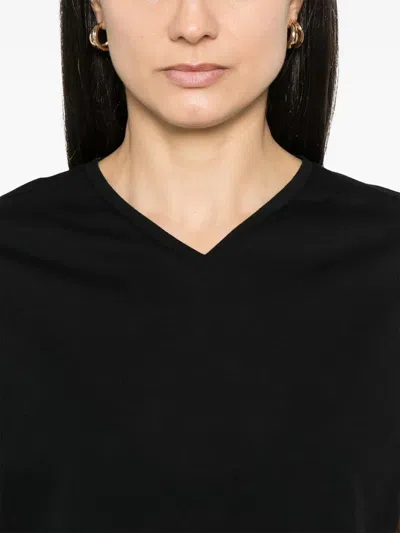 Khaite Devra Shirt With Black Pico In Black