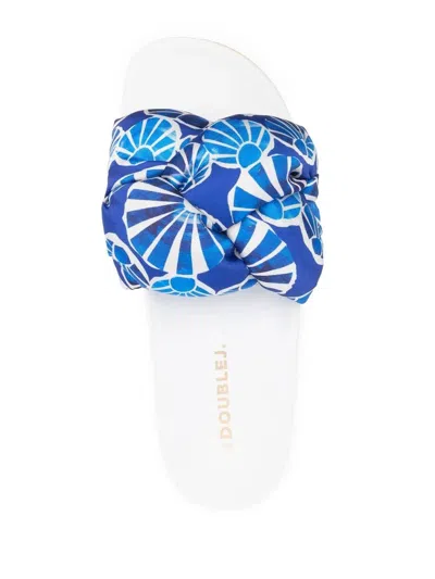 La Doublej La Double J Braid Slide Sandals