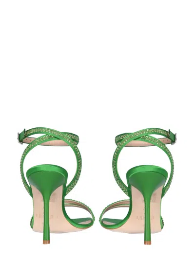 Liu •jo Liu Jo Camellia Sandals In Green