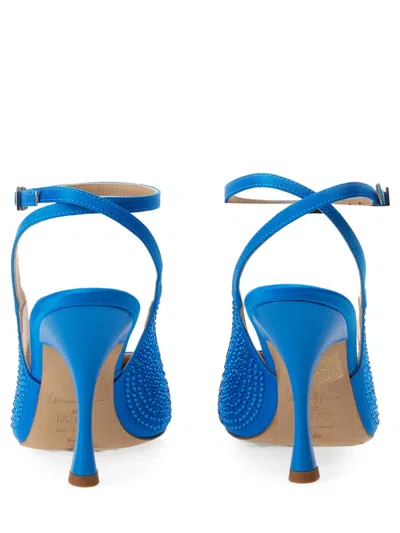 Liu •jo Liu Jo Satin Slingback In Blue