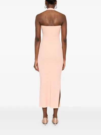 Loewe Anagram Long Tank Dress In Pink