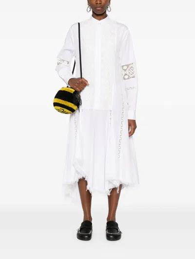 Loewe X Paula's Ibiza Stretch-cotton Midi Dress In White