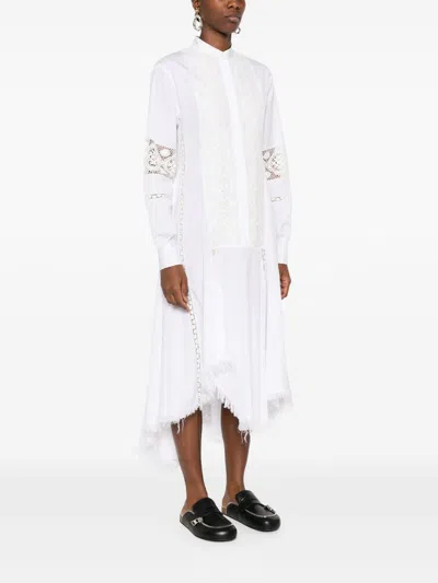Loewe X Paula's Ibiza Stretch-cotton Midi Dress In White