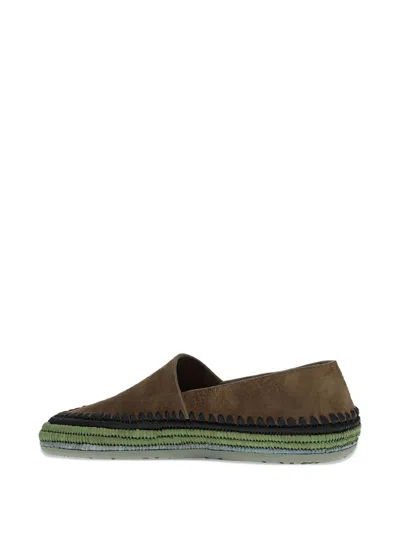 Loewe Rio Suede Espadrilles In Brown