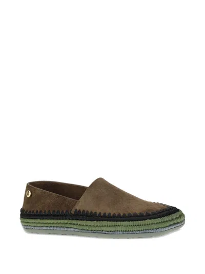 Loewe Rio Suede Espadrilles In Brown
