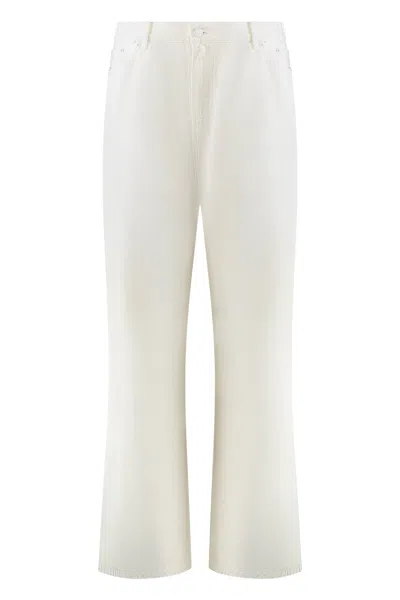 Lois Paloma Wide-leg Jeans In White