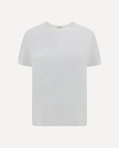 Brunello Cucinelli Monochrome T-shirt In White