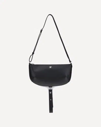 Courrèges Holy Eclipse Shoulder Bag In Black