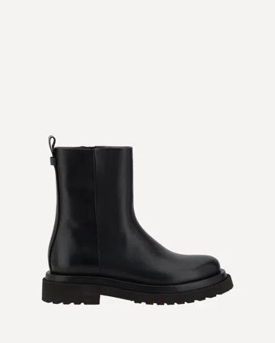 Brunello Cucinelli Zip-detail Block-heel Boots In Black