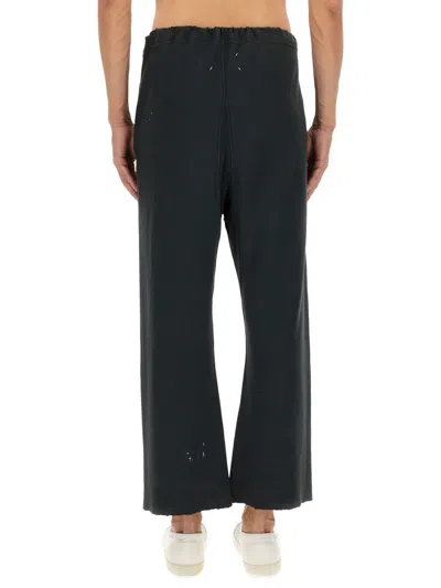Maison Margiela Black Cotton Trousers In Black