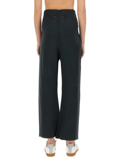 Maison Margiela Black Cotton Trousers In Black