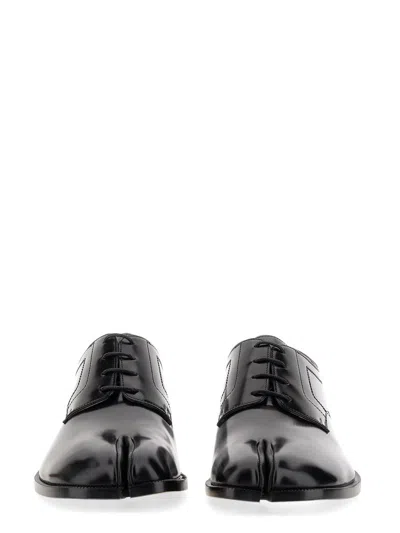 Maison Margiela Tabi Brushed Leather Lace-up Shoes