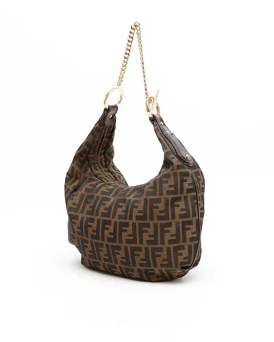 Fendi Zucca Chain Shoulder Bag