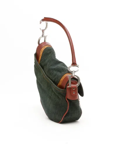 Dior Christian  Denim Saddle Bag