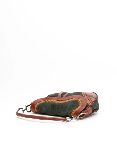 Dior Christian  Denim Saddle Bag