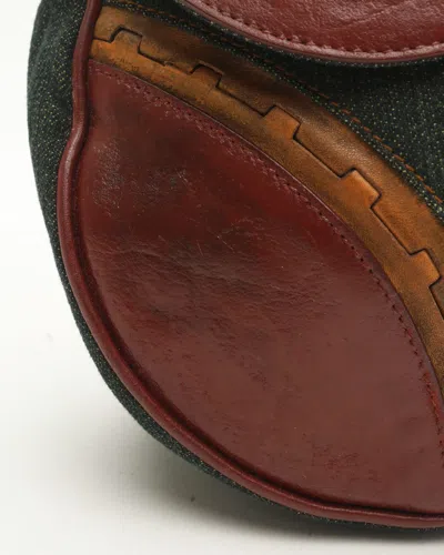 Dior Christian  Denim Saddle Bag