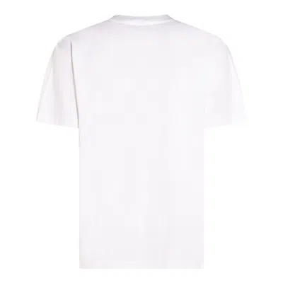 Moschino Cotton T-shirt With Contrasting Logo Detail In White