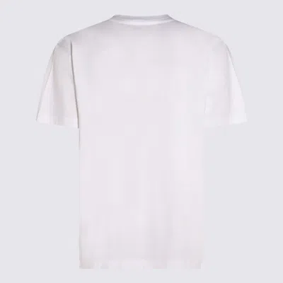 Moschino Cotton T-shirt With Contrasting Logo Detail In White