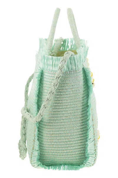 Mc2 Saint Barth Colette - Straw-effect Bag With Embroidered Logo