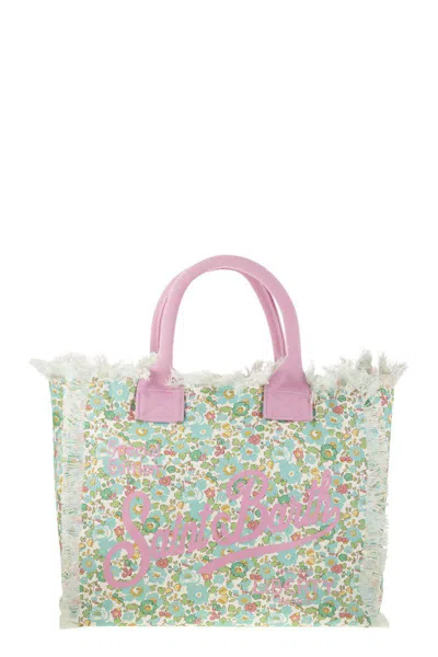 Mc2 Saint Barth Vanity - Canvas Bag With Floral Print