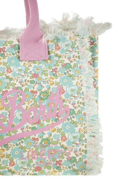 Mc2 Saint Barth Vanity - Canvas Bag With Floral Print