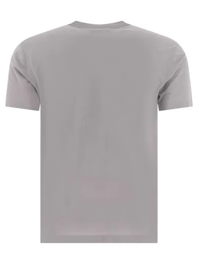 Zanone Grey T-shirt With Soft Cotton-elastane Blend In Gray
