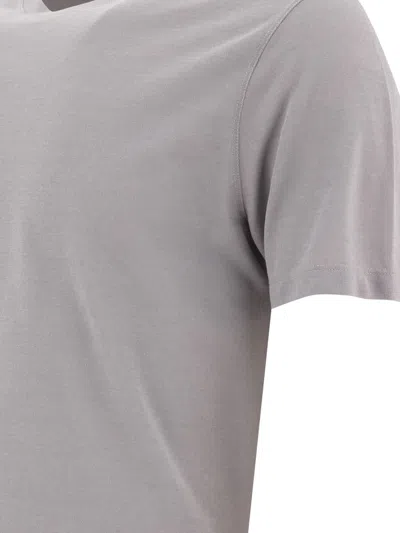 Zanone Grey T-shirt With Soft Cotton-elastane Blend In Gray