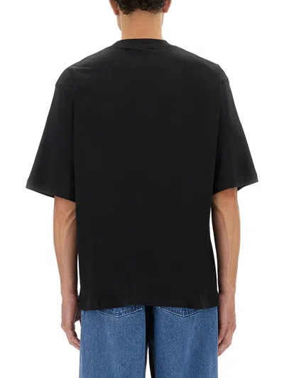 Marni Brand Label T-shirt In Black