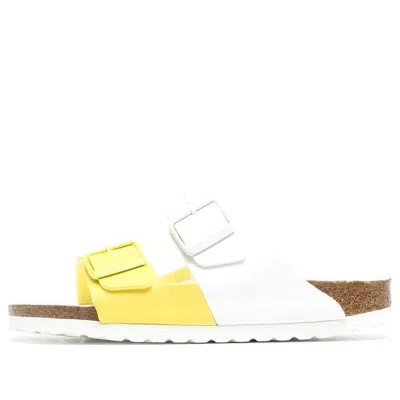 Birkenstock (wmns)  Arizona Split Birko Flor Narrow Fit Sandals 'white Lime Sour '