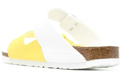 Birkenstock (wmns)  Arizona Split Birko Flor Narrow Fit Sandals 'white Lime Sour '
