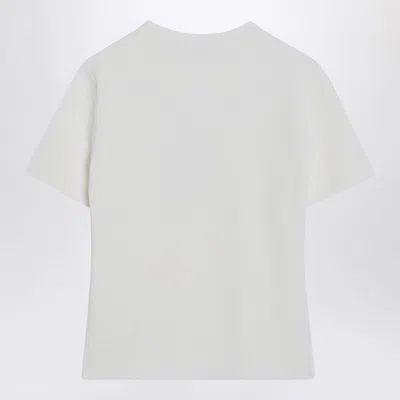 Max Mara White T-shirt In Viscose Crêpe In White