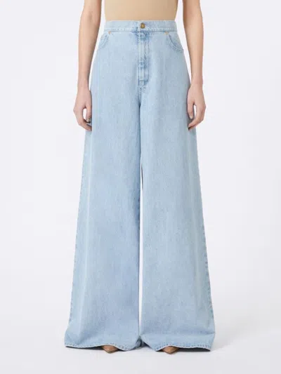 Max Mara Denim Affari Wide-leg Jeans In Blue