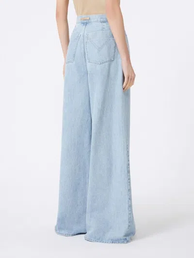 Max Mara Denim Affari Wide-leg Jeans In Blue