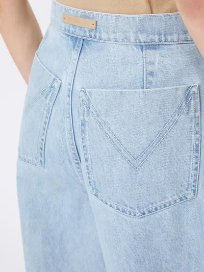 Max Mara Denim Affari Wide-leg Jeans In Blue