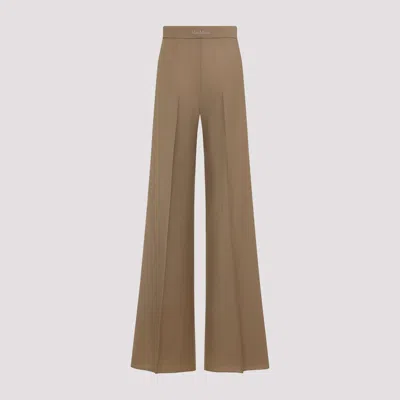 Max Mara Wool High Waist Wide-leg Trousers