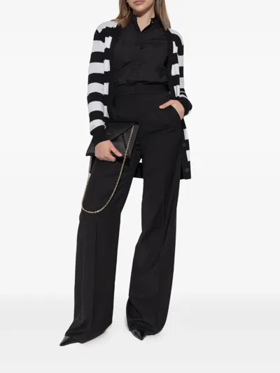 Max Mara Black And White Knitwear In White