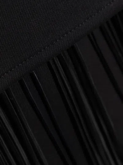 Sportmax Soraia Fringed Sleeveless Top In Black