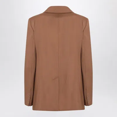 Max Mara Studio  Single-breasted Jacket In Hazelnut Colour