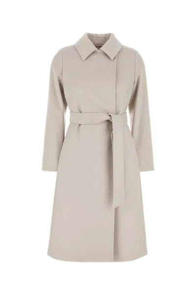 Max Mara Sand Wool Bcollag Coat