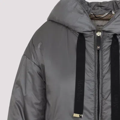 Max Mara The Cube Dark Grey Polyester Daria Padded Jacket In Gray