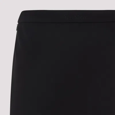 Max Mara Flared Hem Full Length High Waist Skirt In Black
