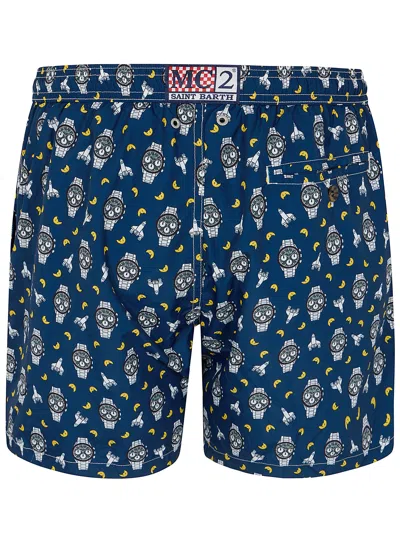 Mc2 Saint Barth Lighting Micro Fantasy Ultralight Swim Short By Mc2 Sa In Blue