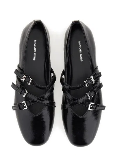 Michael Michael Kors Leather Flat Ballet Flats